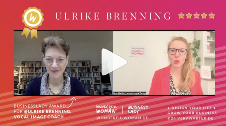 Read more about the article BUSINESSLADY AWARD für Dr. Ulrike Brenning