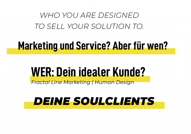 Read more about the article An wen verkaufe ich und wie? Human Design KARRIERE